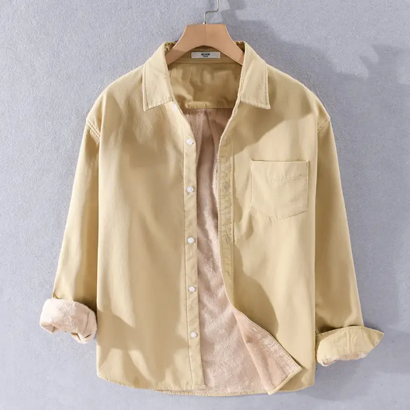 Top Pure Cotton Workwear Casual Shirt Coat