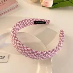 Cute Girl Going Out With Wide Brim Hair Hoop - Thousand Bird Pattern - View 1