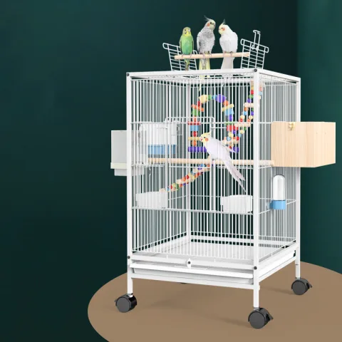 Parrot Xuanfeng Bird Cage with Feeder Toy Grass Nest