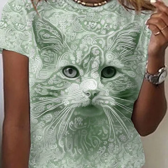 Printed Street Short Sleeve Sports T shirt For Women W - Shop at LoveMi