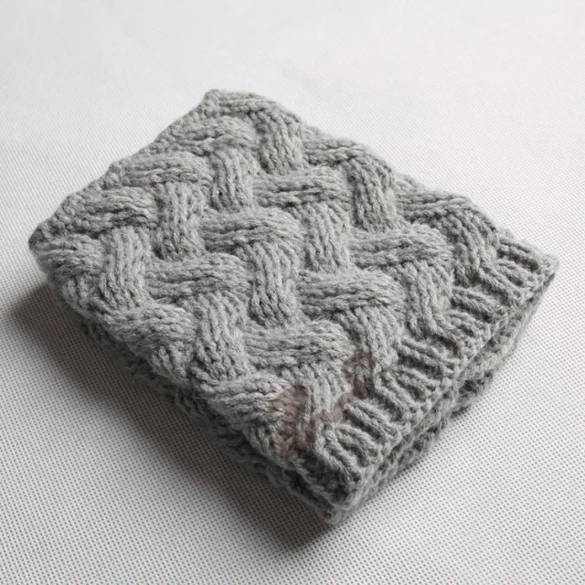 Boots Cover Short Thick Needle Thickened Bamboo Woven Wool Socks Light Gray - Shop at LoveMi