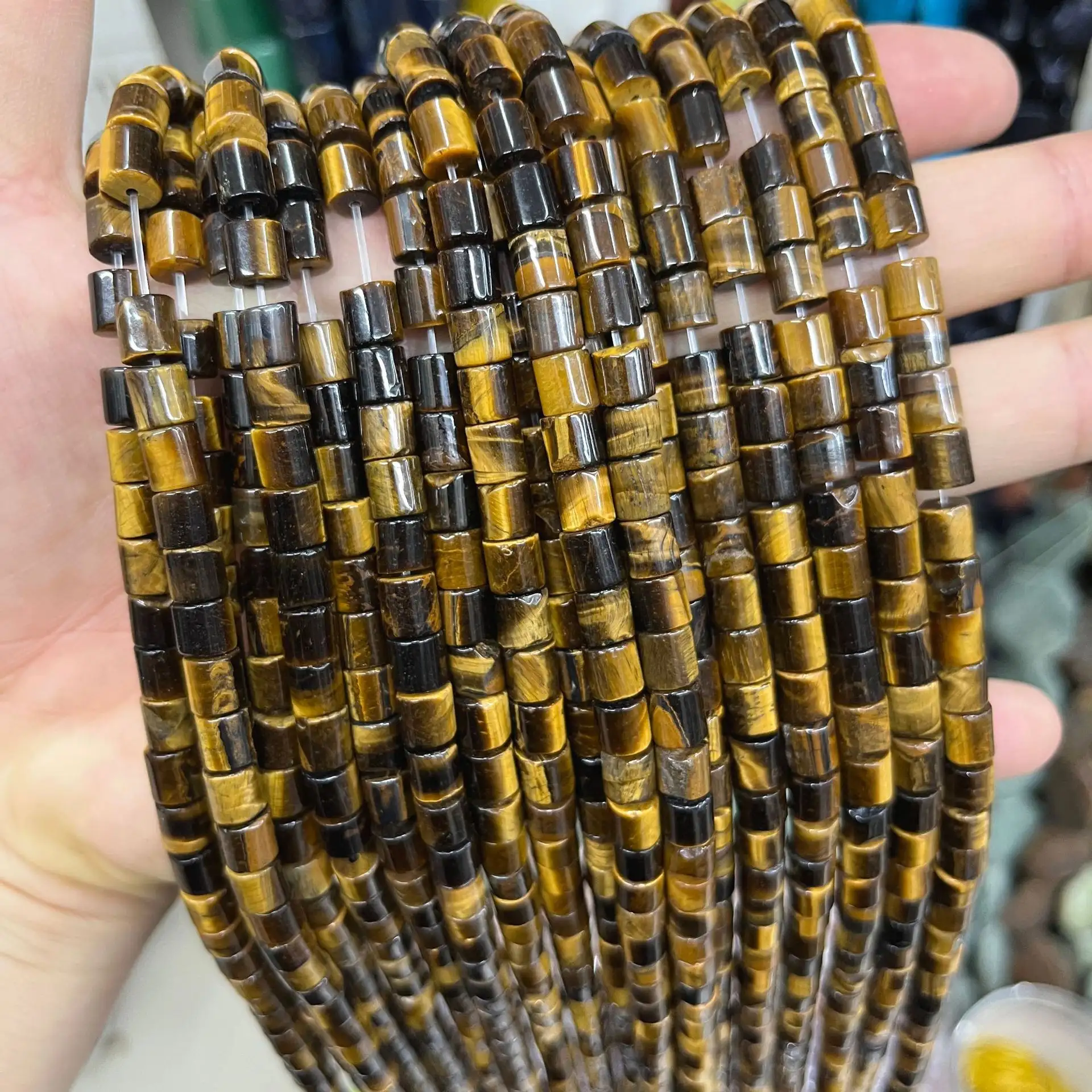 Handmade Diy Jewelry With Cylindrical Loose Beads