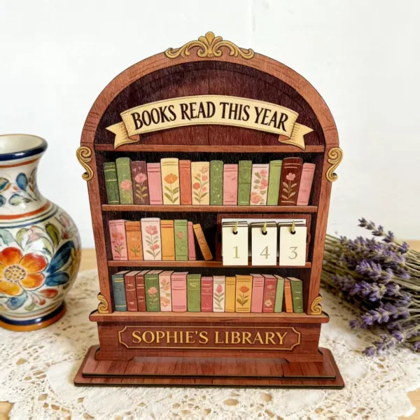 Wooden Reading Tracker lifestyle photo 5