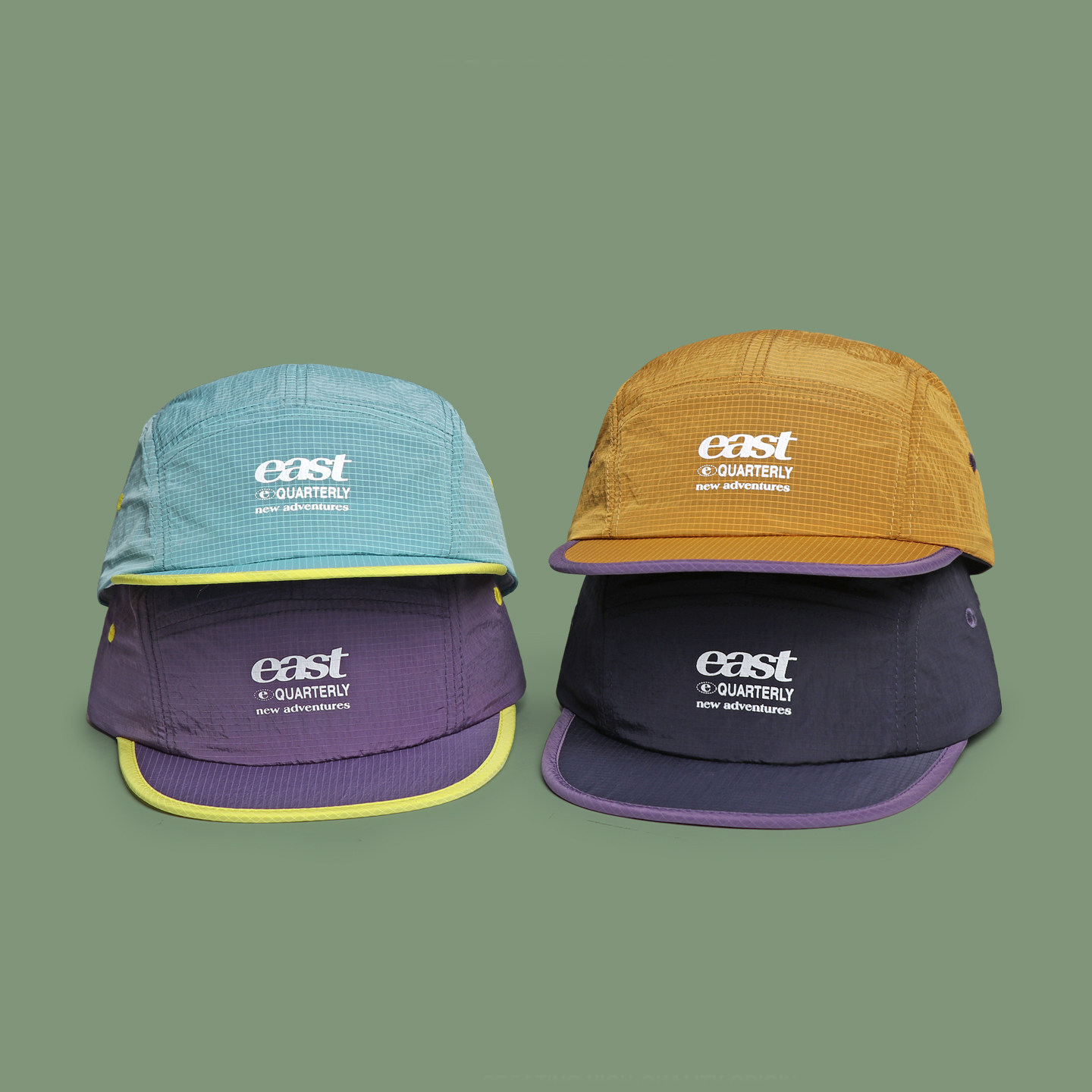 Men's Color-blocked Edge Bagged East Check Quick-dry Flat Brimmed Hat, Stylish And Simple Style Short Brim Baseball Cap For Spring And Summer Outdoor Outings And Cycling.