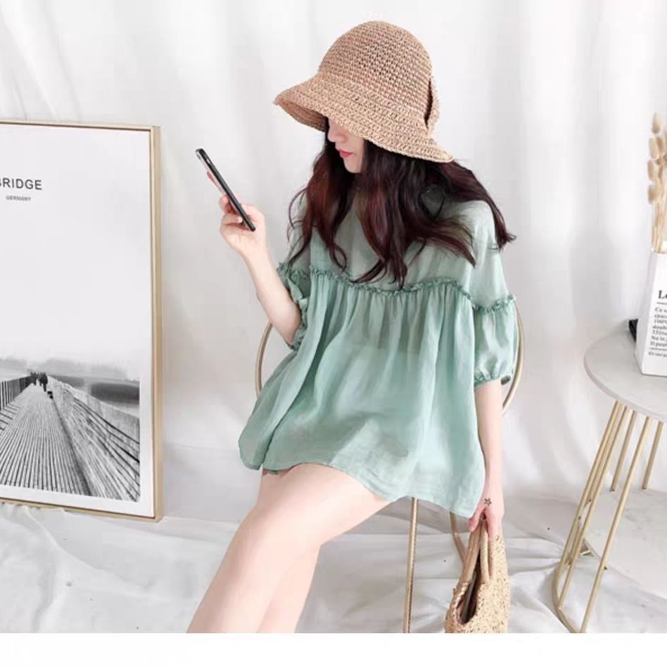 Women's Loose Baby Shirt Short Sleeve Top