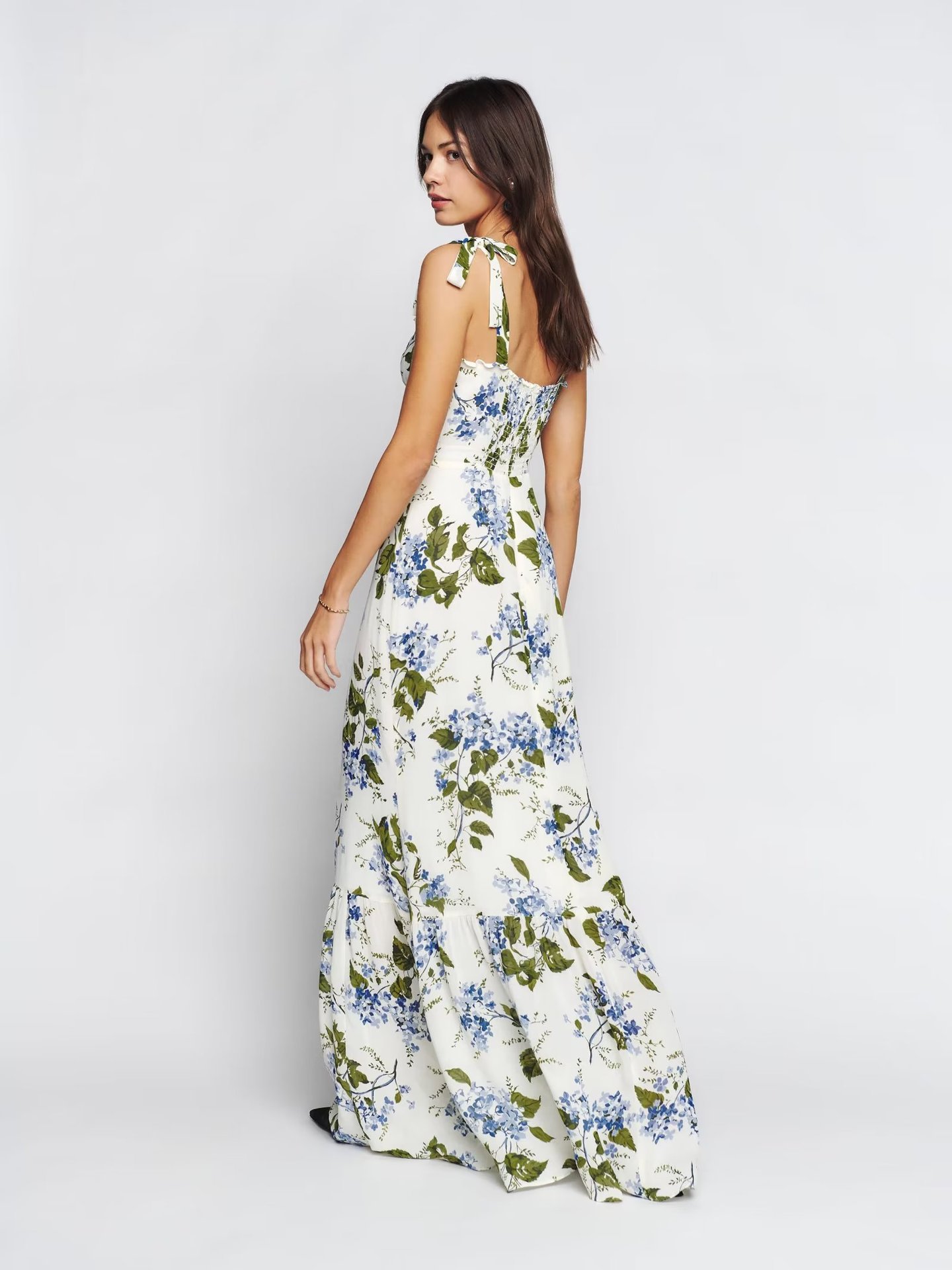 Floral Chiffon Maxi Dress