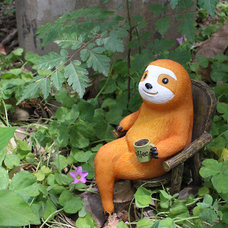 Title 5, Sloth American Garden Courtyard Decoration Resi...