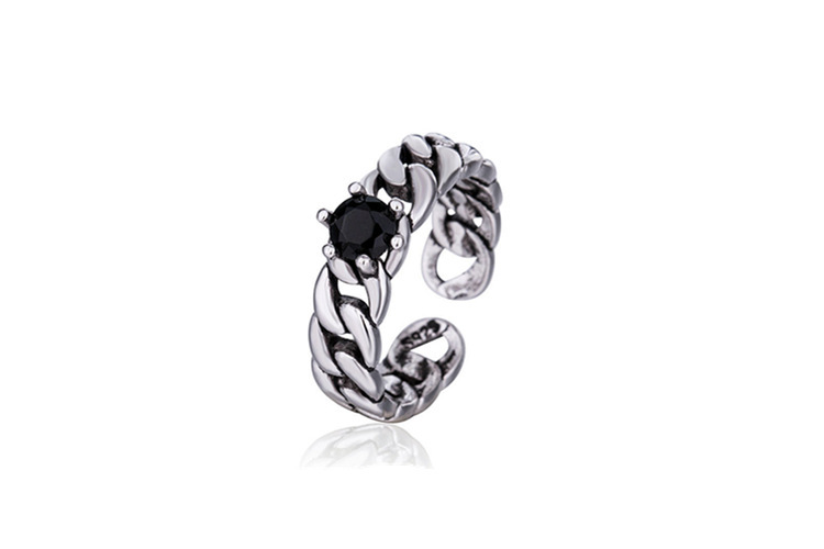 Retro Fashion Personality Silver Ring Female Simple Creative Temperament