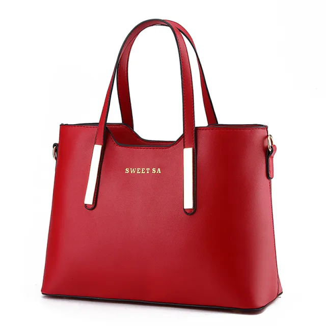 Fashion Leather Women's Messenger Shoulder Handbag Red - Shop at LoveMi