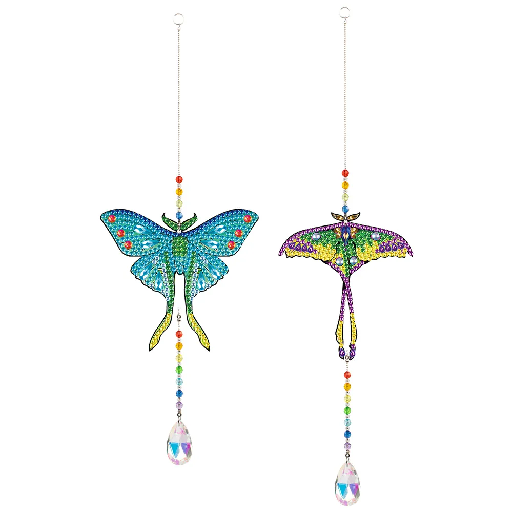 DIY Diamond Painting Prismatic Pendant - J