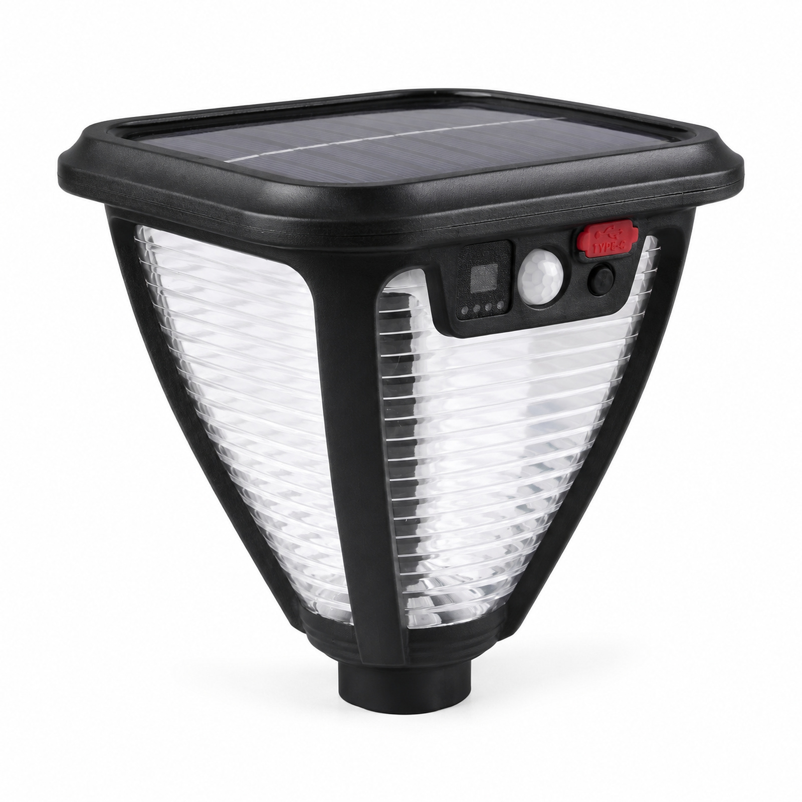 Solar Powered Rechargeable Motion Sensor Battery Display Garden Light W791 1 For Yard Decoration 1200mAh