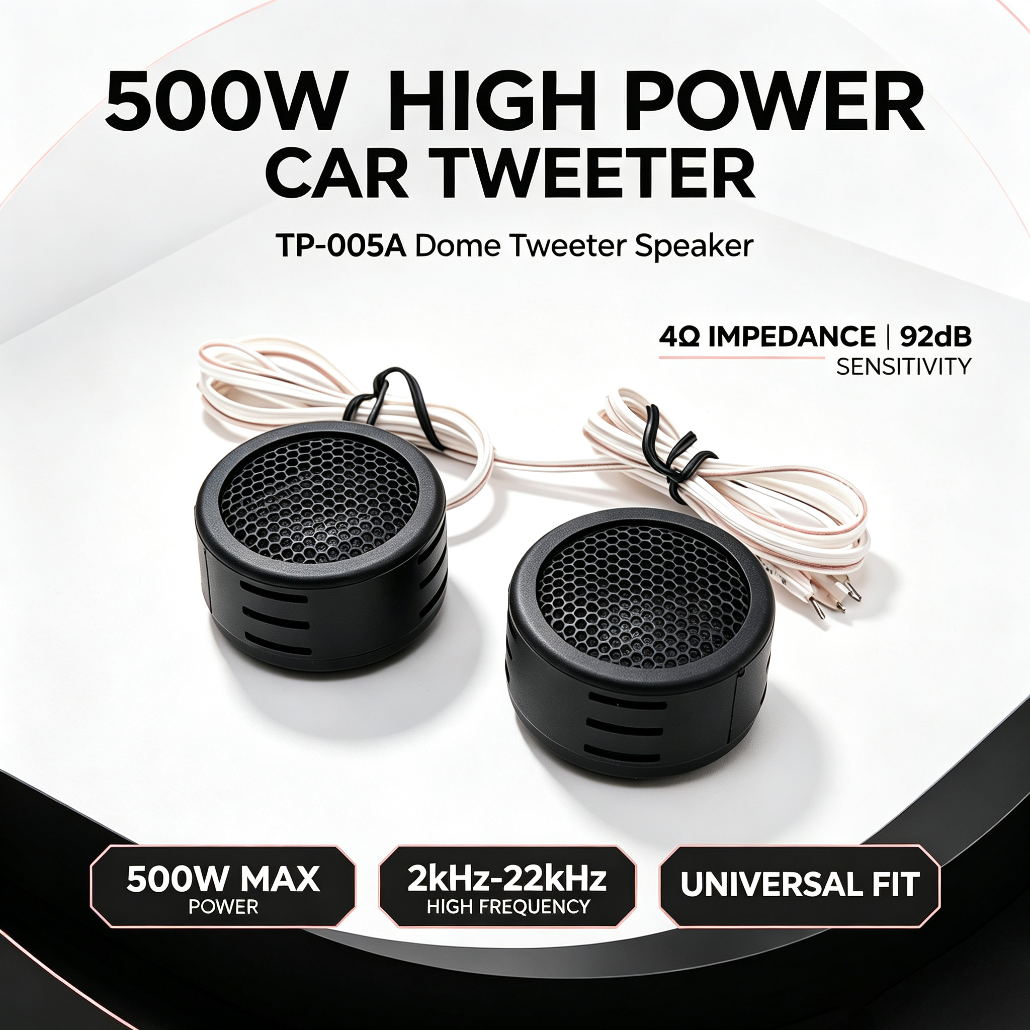 High End Car Dome Tweeter Speaker Mini Vehicle Audio High Frequency Loudspeaker