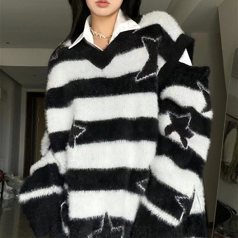 Women's Off Shoulder Detachable Long Sleeved Sweater