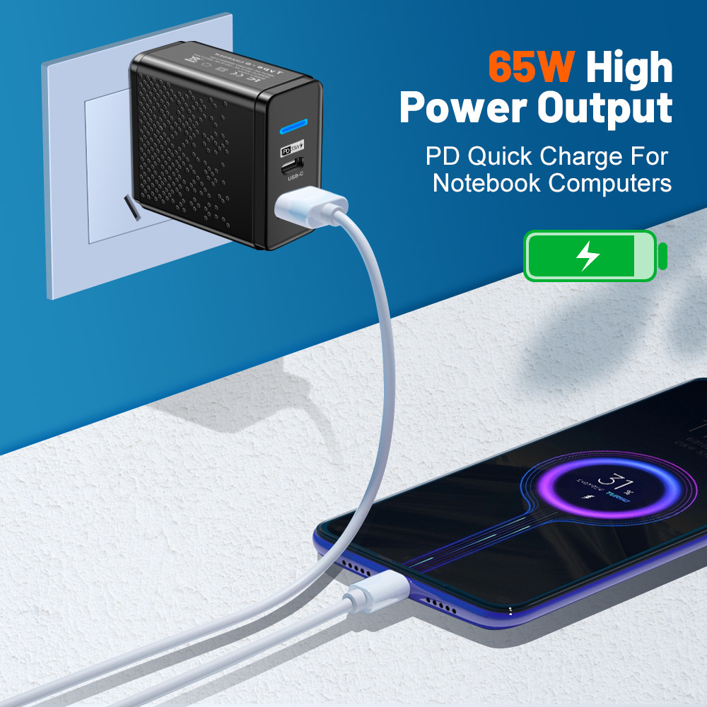 Multi-port US-European-English Travel Charging Head