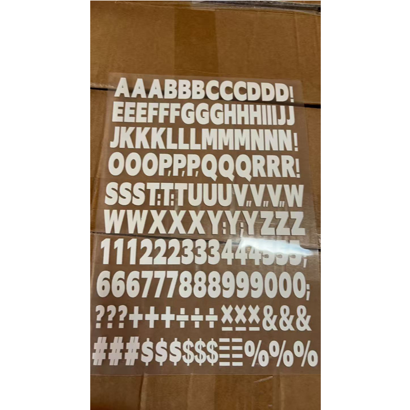 1680pcs Iron On Heat Transfer Letters And Numbers Alphabets Fabric Vinyl Letter DIY For Sport Jerseys T Shirts Clothes Slogan Printing Crafts Decoration — foto 6