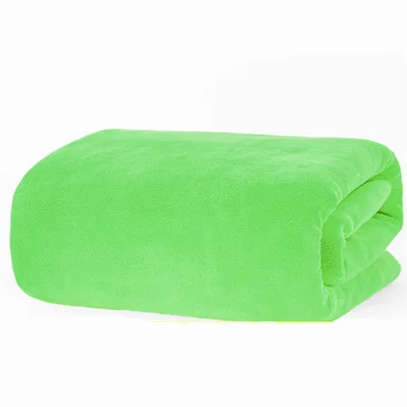 Large Cotton Absorbent Quick Drying Lint Resistant Towel Fluorescent Green - Shop at LoveMi