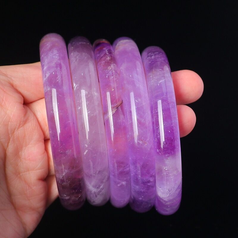 Fashion Simple And Natural Lavender Crystal Bracelet