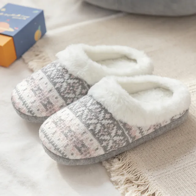 Thickened Warm Soft Sole Non slip Waterproof Wear resistant Women's Woolly Shoes Tan - Shop at LoveMi