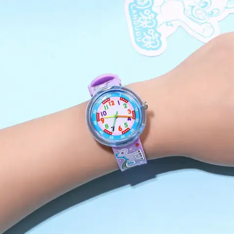 Children's Silicone Cartoon Transparent Cute Fashion Watch