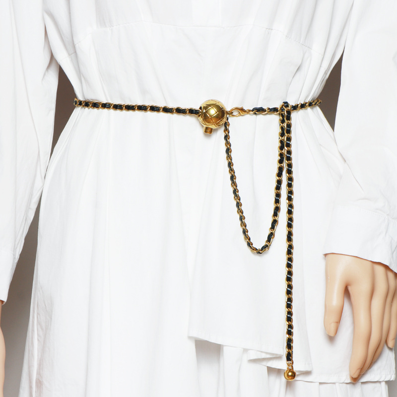 Waist Chain Women's Belt Ins Fashion Decorative Dress Waist Matching Shirt Suit Belt