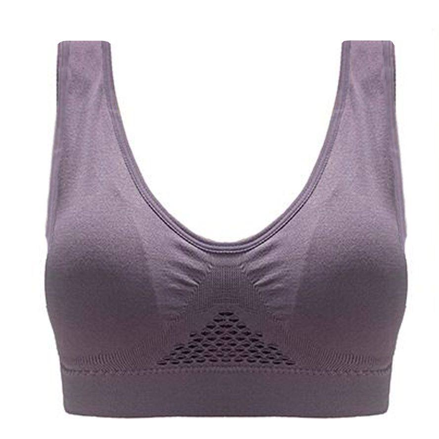 Title 3, Hollow mesh ventilation hole large size sports bra