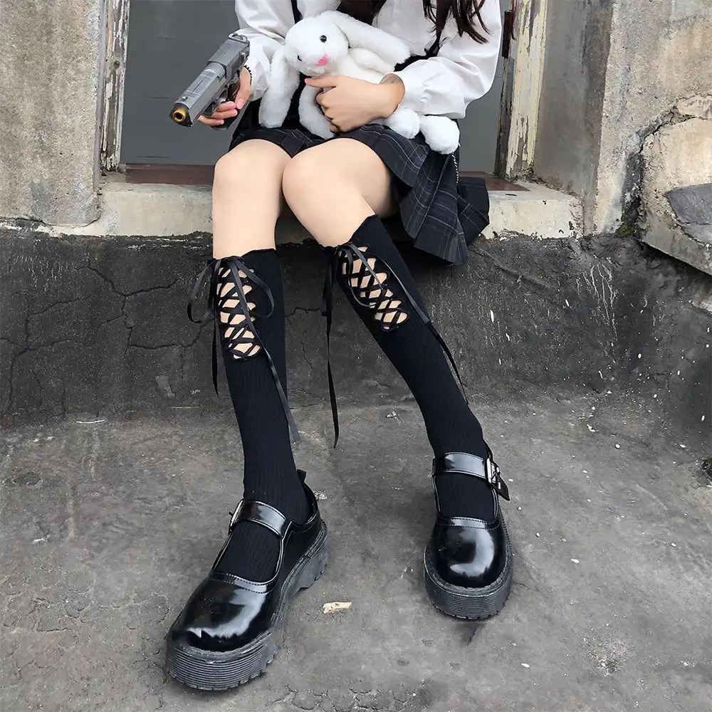Fashion Personality Lolita Medium Tube Cotton Socks