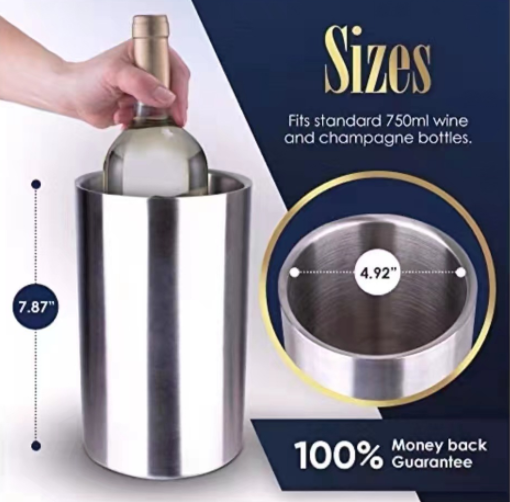 Title 8, 1600ml Straight Ice Barrel Ice Wine Cooler