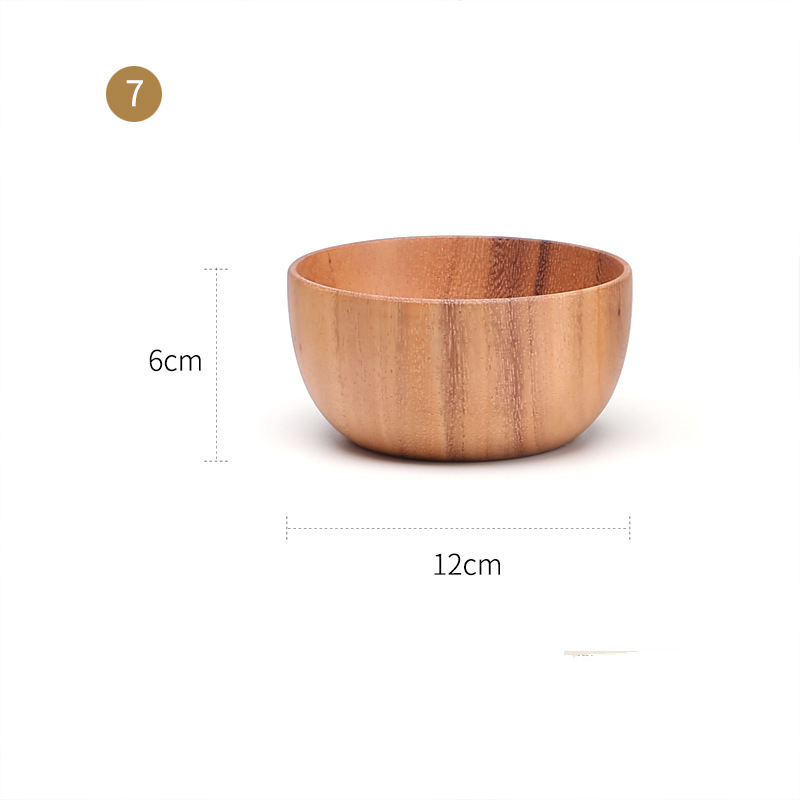 Large And Small Log Rice Bowl Tableware Hotel Restaurant Kitchen - Image 4