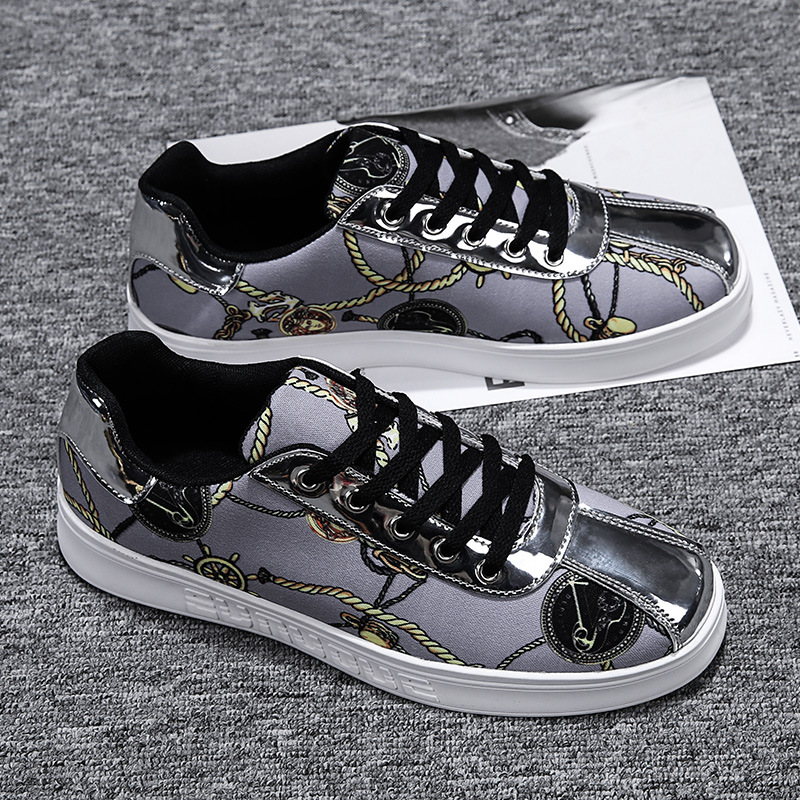 Title 6, Low Cut Casual Sneakers Printed Breathable Men