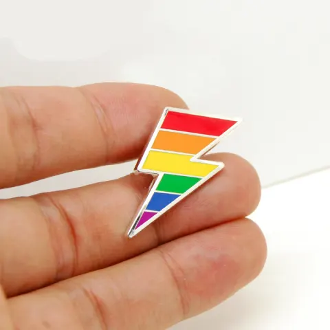 Rainbow LGBT Gay Enamel Metal Badge Brooch