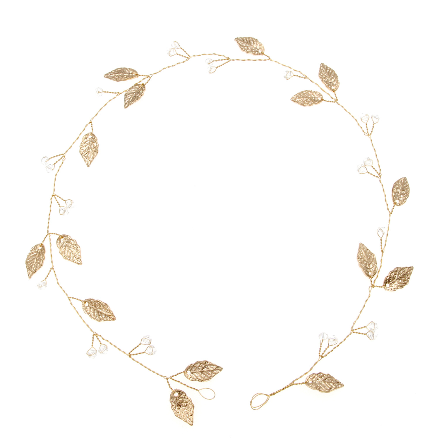 Handmade Hair Comb Alloy Leaves