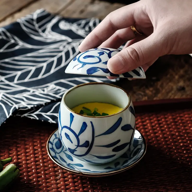 Household Ceramic Steamed Egg Bowl