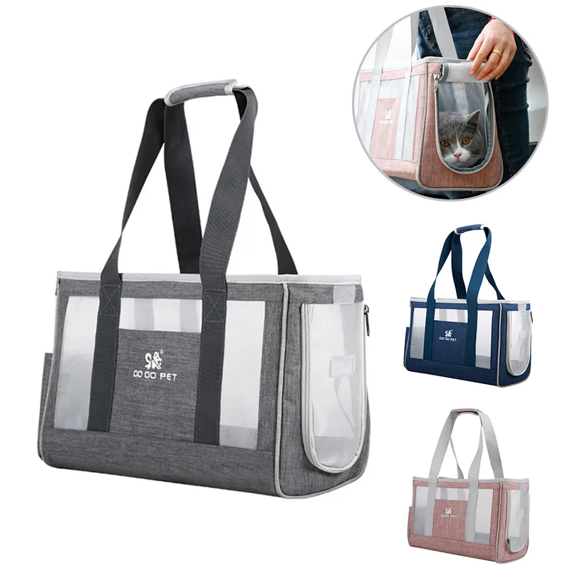 Portable Pet Cat Bag Breathable Dog Carrier Backpack Large
