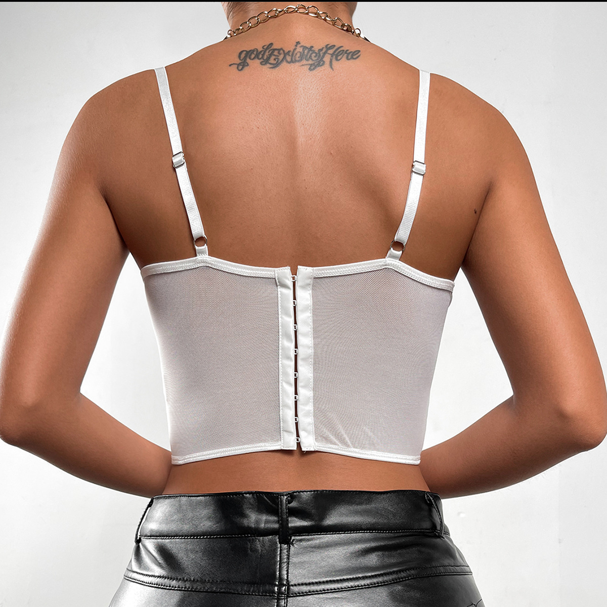 Lace Embroidered Flower Suspenders Niche