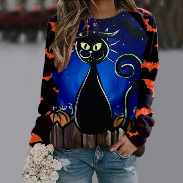 Women's Printed Long Sleeve T shirt Wxy271433 Xl - Shop at LoveMi