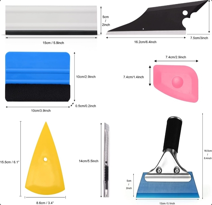 29 PCS Window Tint Tools Kit Car Auto Film Tinting Scraper Squeegee Installation thumbnail 3