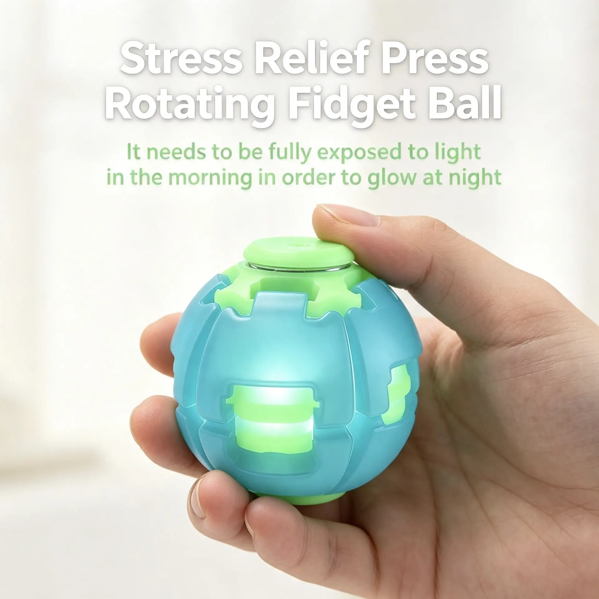 Unisex Compact Rotates Stress Relief Press Fidget