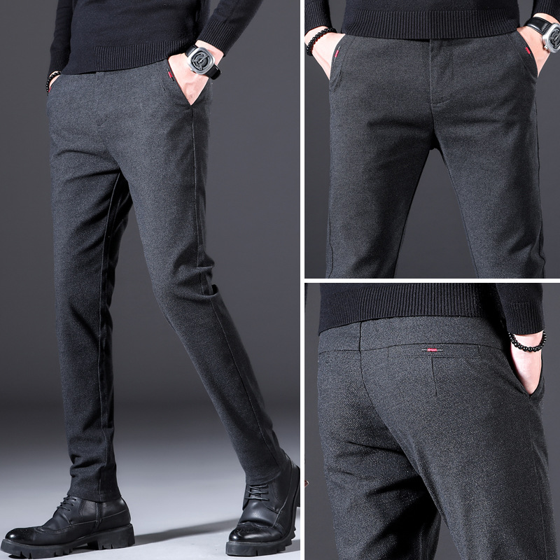 Title 7, Geborstelde Slim Fit Stretch heren vrijetijdsbr...