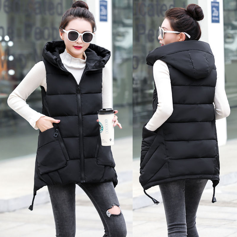 Women's Mid-length Down Cotton Vest