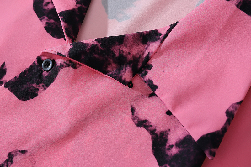 High Street Retro Dark Design Short Sleeve Shirt