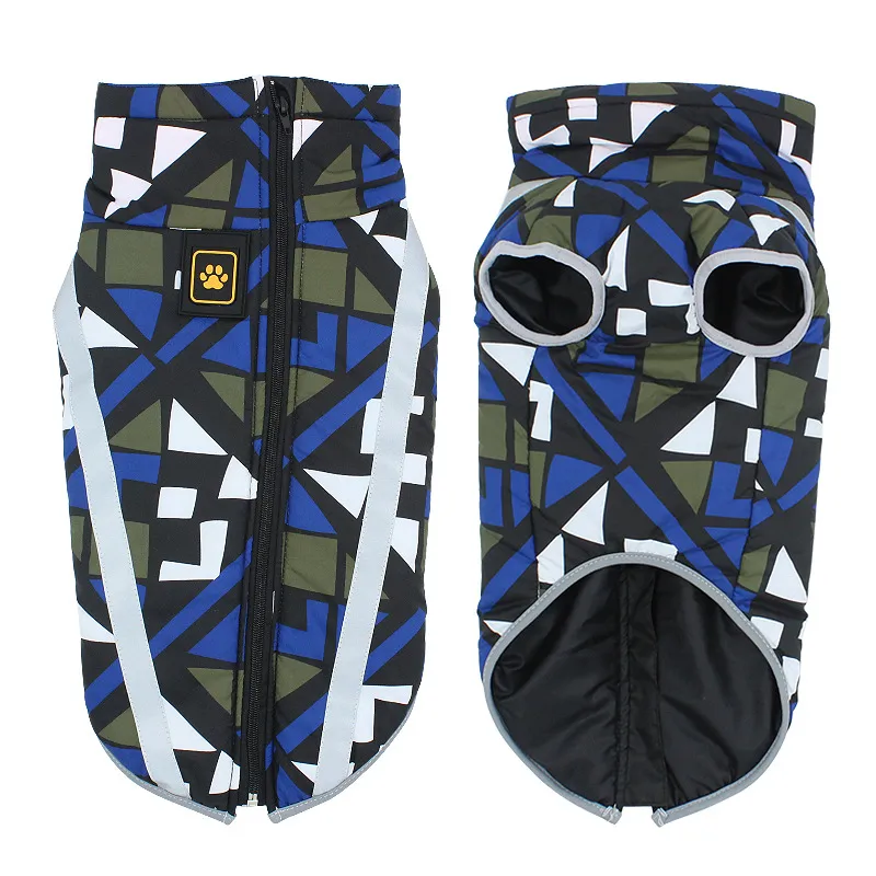 Warm Pet Dog Clothes Are Fashionable - Blue Check