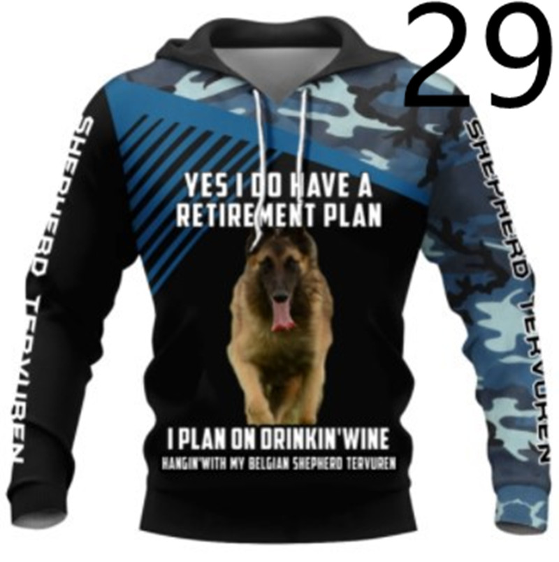 Thin 3D Digital Printing Hooded Sweatshirt