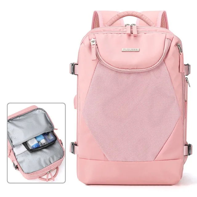 Women's Large Capacity Casual Computer Backpack Pink - Shop at LoveMi