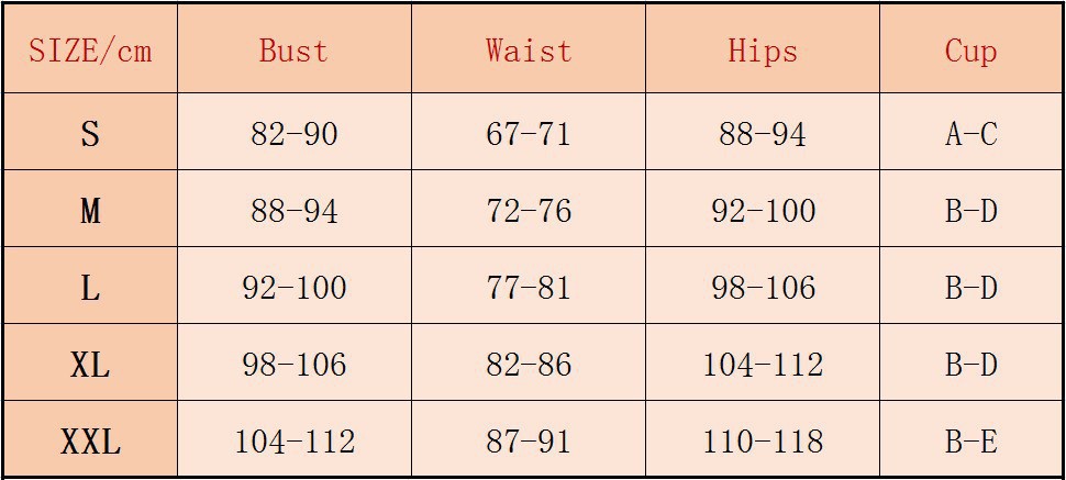 Women’s Multicolor Push Up Bikini Split Swimwear