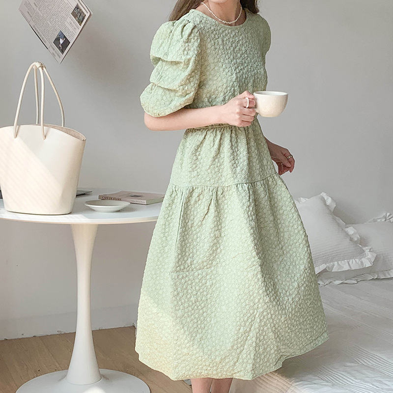A-Line Round Neck Dress, picture 2 of 8