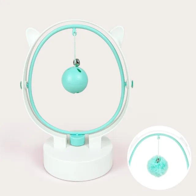 Perpetual Rocking Funny Cat Toy Hair Ball Leaking Cat Toy Electric Magnetic Pet Supplies Green - Shop at LoveMi