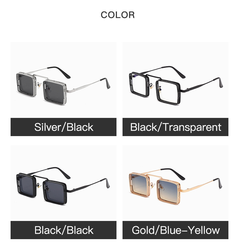 Title 13, Punk Steam Square Fashion Sunglasses