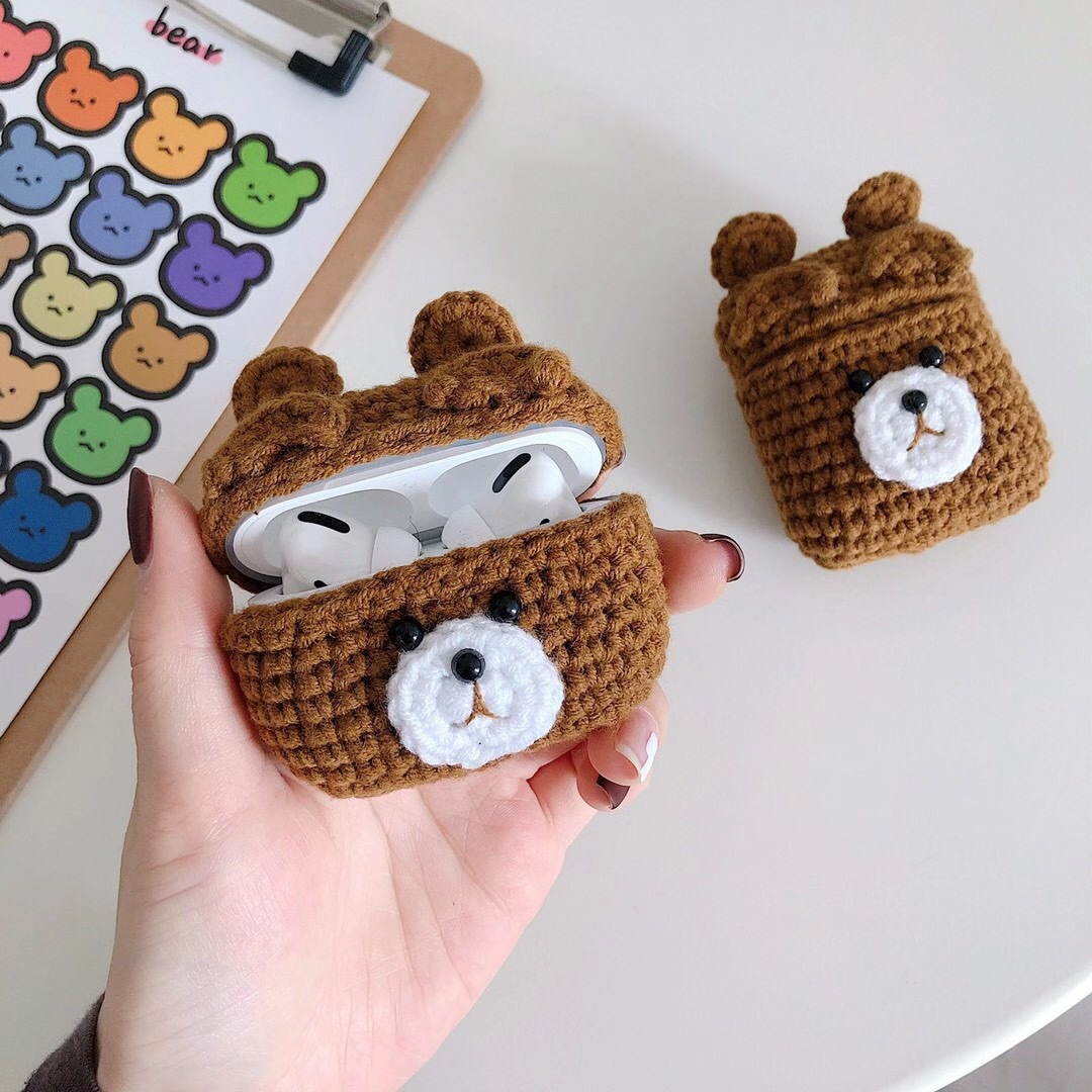 Plush Brown Bear Bluetooth Headset Case Is Cute And Applicable - Image 2