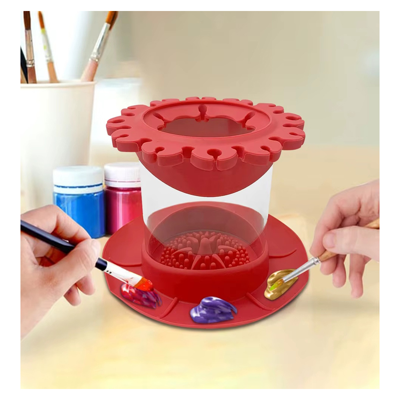 Paintbrush Cleaning Tool, Painting Brush Scrubber Board Cleaner Detachable
