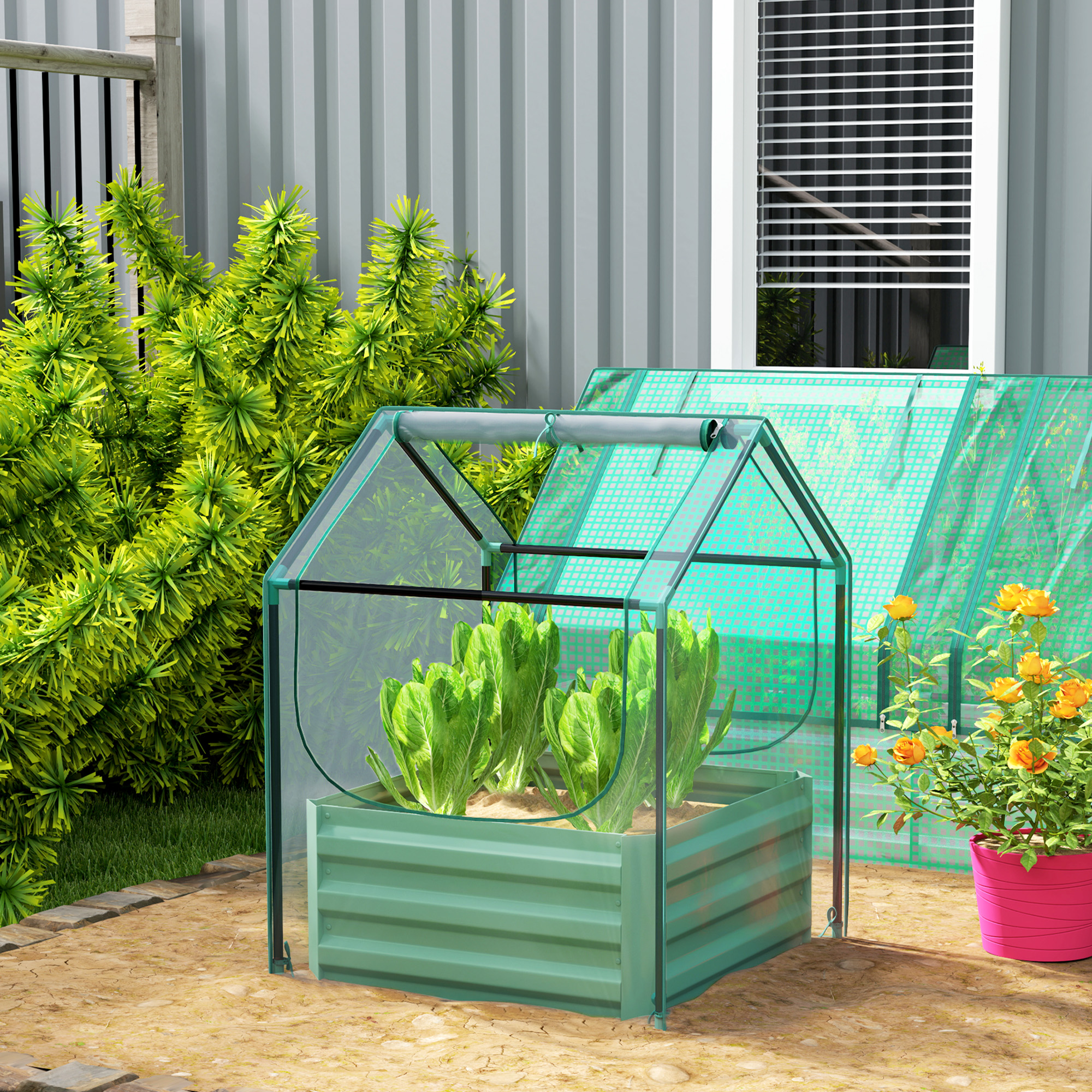 61 X 61cm Garden Planting Bed With Cover — image 8